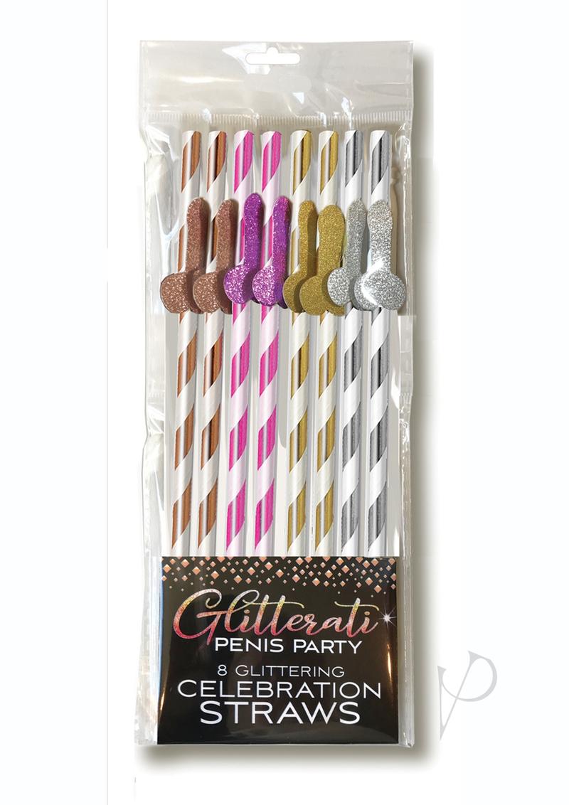 Glitterati Tall Straws 8pk