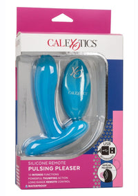 Silicone Remote Pulsing Pleaser Blue