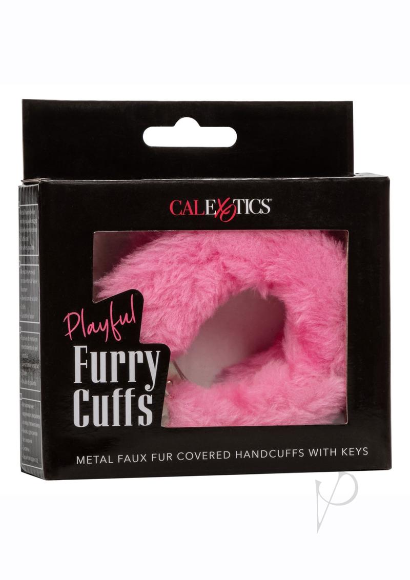 Playful Furry Cuffs Pink