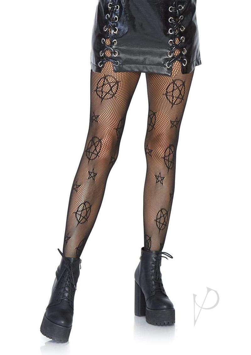 Occult Net Tights Os Black