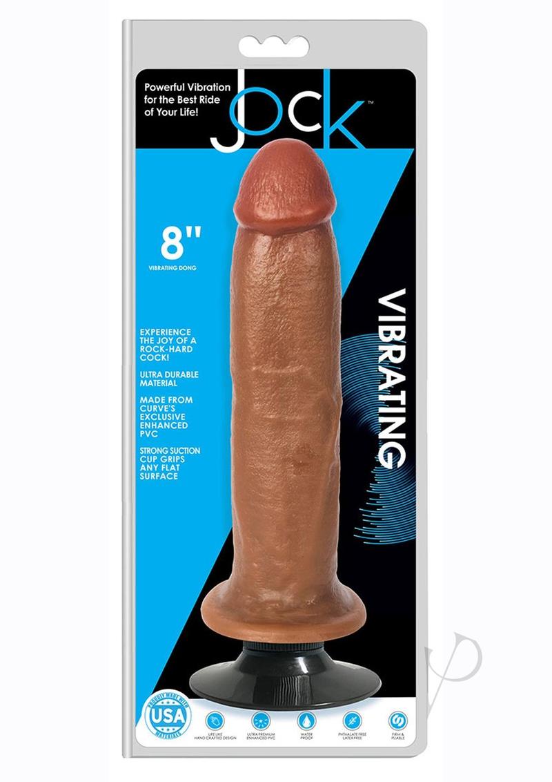 Jock Vibrating Dong No Balls 8 Caramel