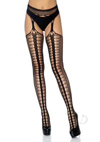 Scale Net Suspender Hose Os Black