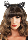 Venice Lace Cat Ears Os Black