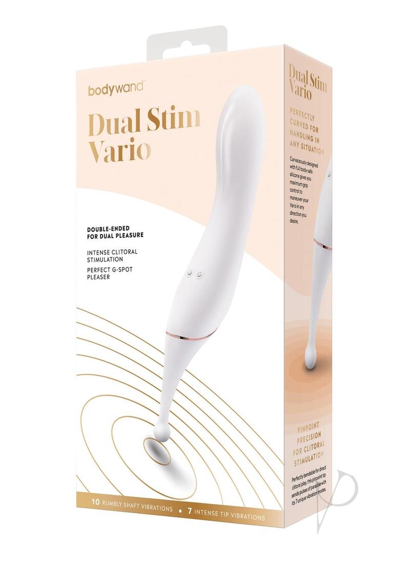 Bodywand Dual Stim Vario White/gold