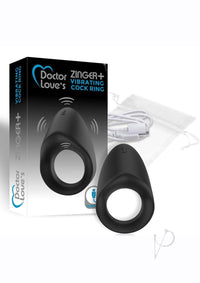 Doctor Love Zinger+recharge Cockring Blk