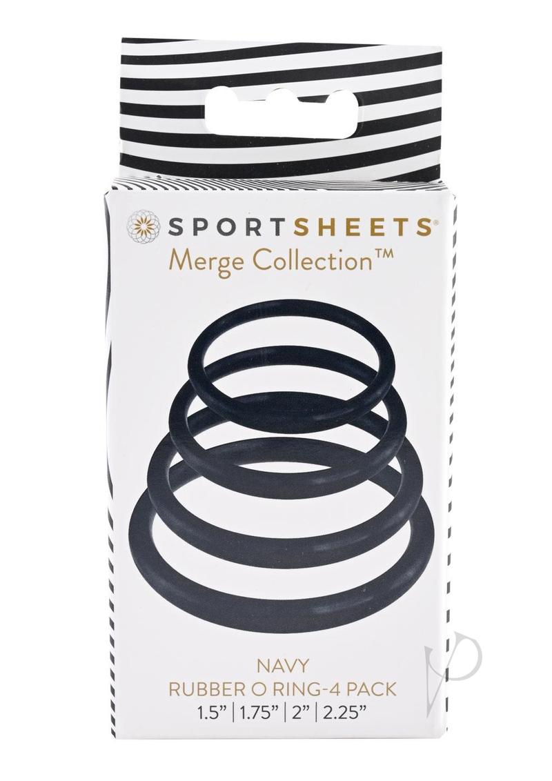 Rubber O Ring Navy 4pk