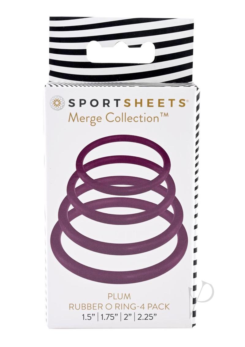 Rubber O Ring Plum 4pk