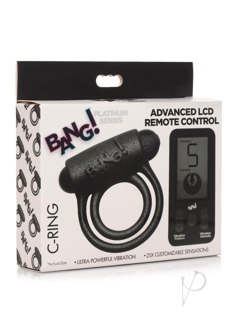 Bang 25x Silicone Cockring W/remote Blk