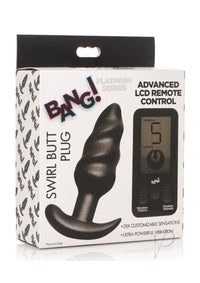 Bang 25x Silicon Swirl Plug W/remote Blk