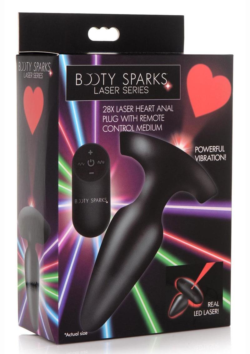 Booty Sparks Laser Heart Plug Md