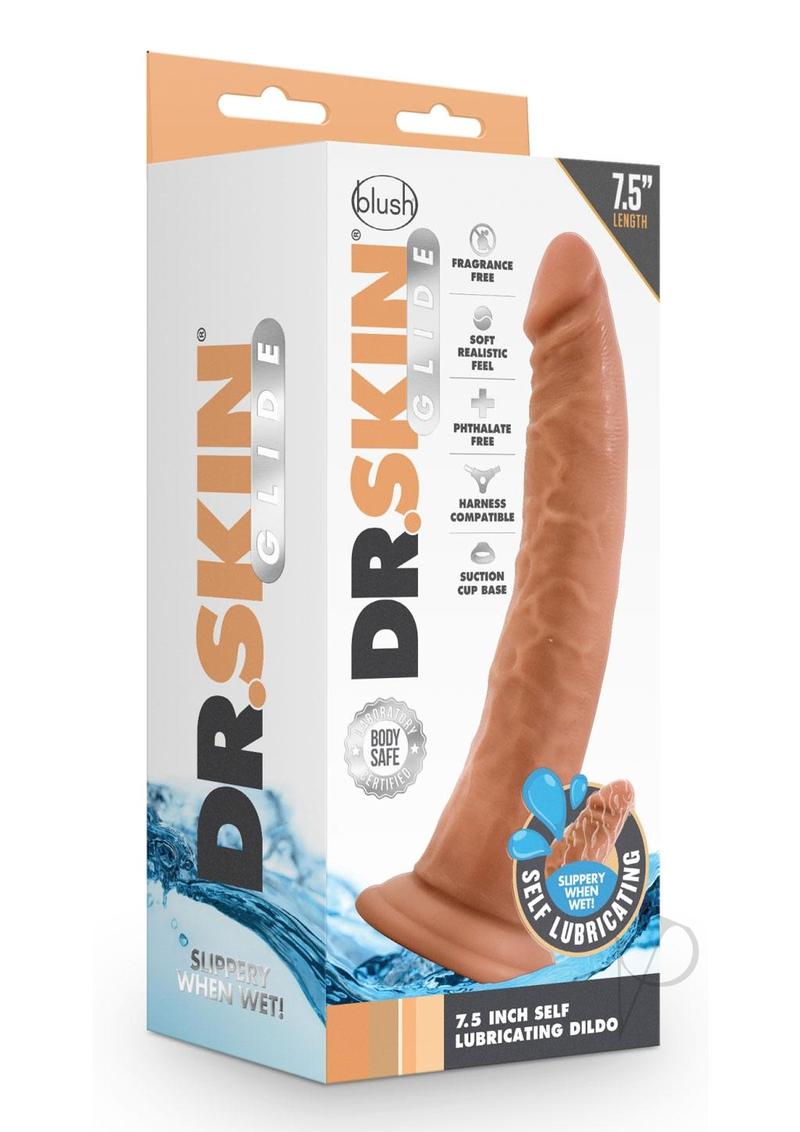Dr Skin Glide Dildo 7.5 Mocha