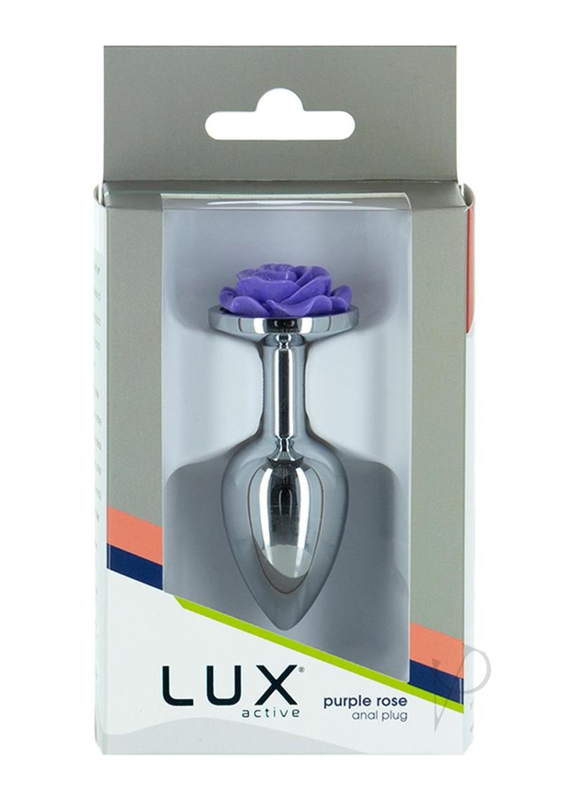 Lux Active Rose Anal Plug 3 Purple