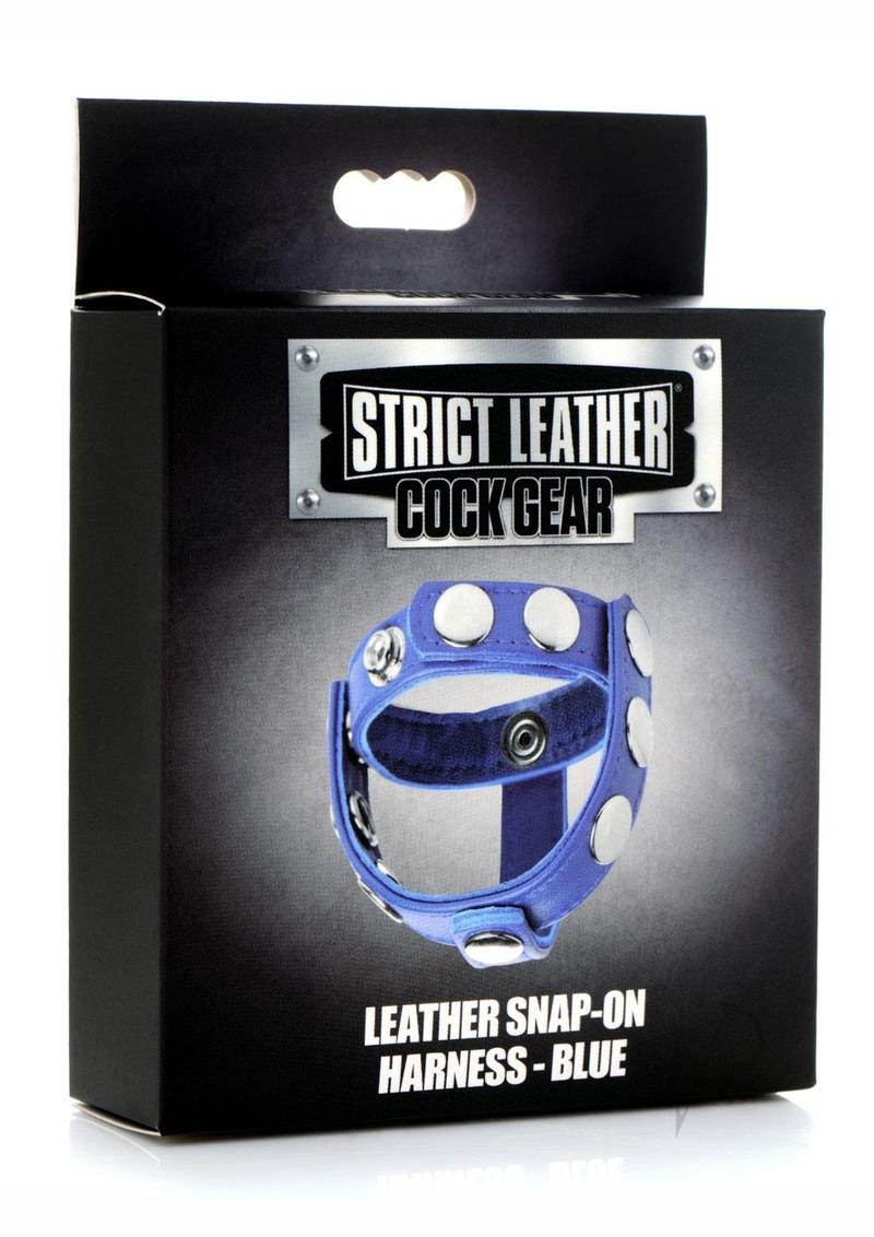 Cg Leather Snap-on Harness Blue