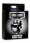 Cg Leather Snap-on Harness Black
