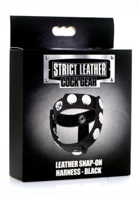 Cg Leather Snap-on Harness Black