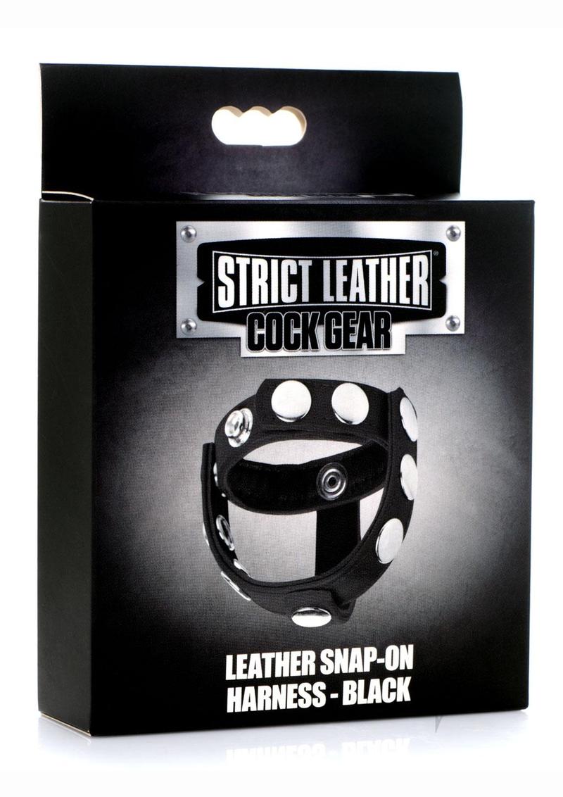 Cg Leather Snap-on Harness Black