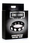 Cg Leather Speed Snap Cockring Black