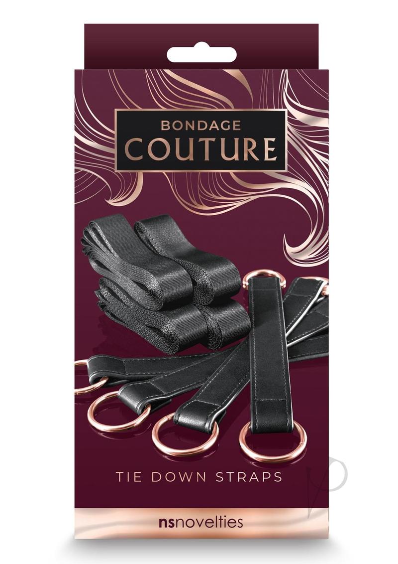 Bondage Couture Tie Down Straps Black