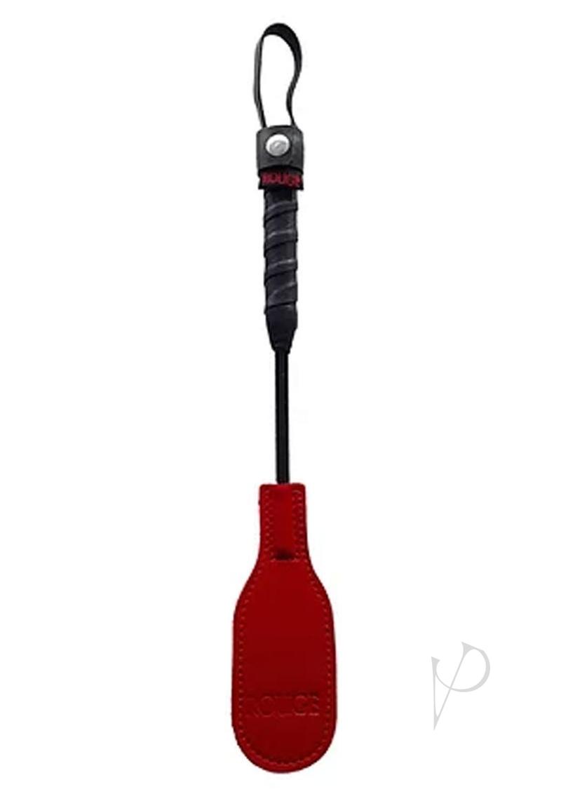 Mini Leather Oval Paddle Red