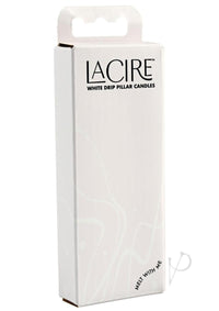 Lacire Drip Pillar Candles White