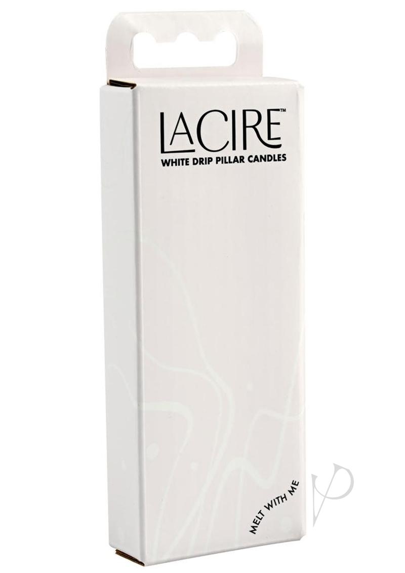 Lacire Drip Pillar Candles White