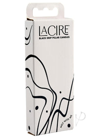Lacire Drip Pillar Candles Black