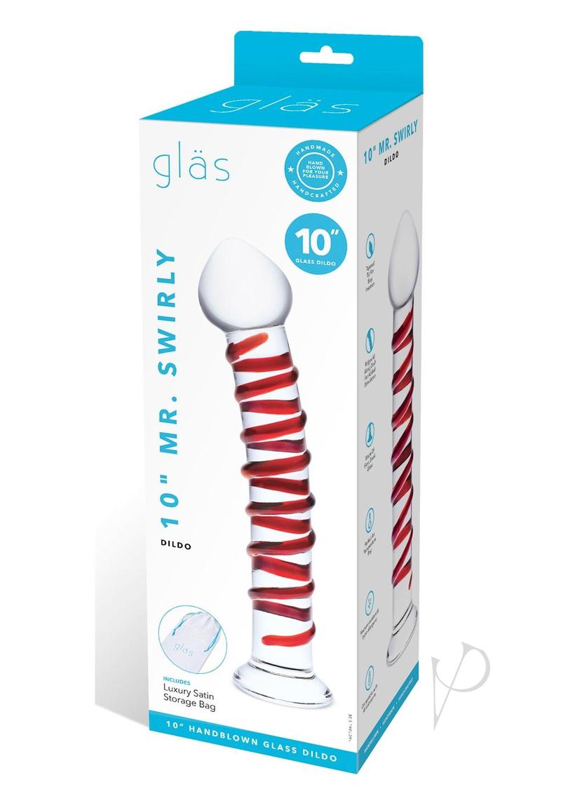 Mr Swirly Dildo 10 Clr/red