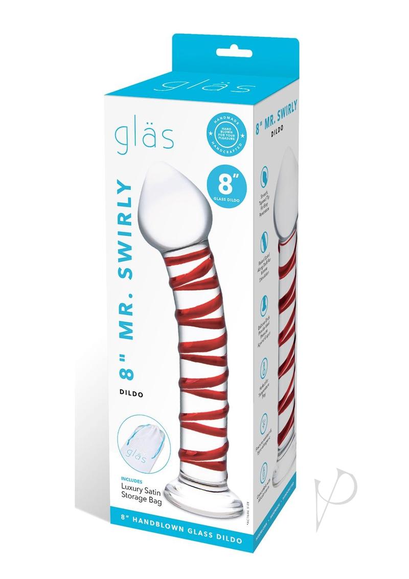 Mr Swirly Dildo 8 Clr/red