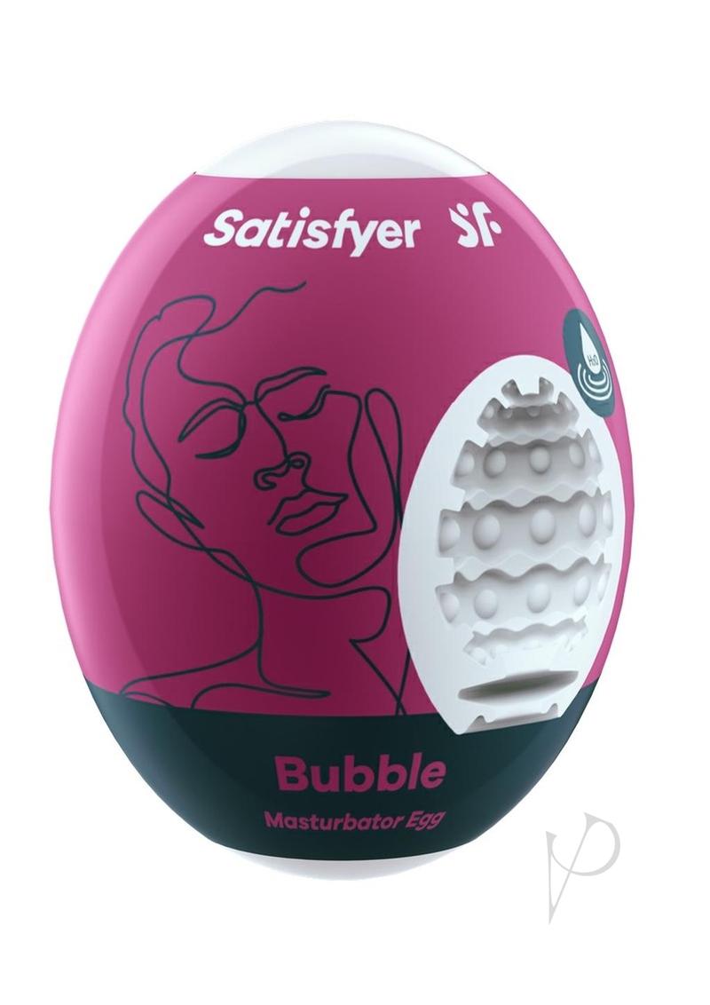 Satisfyer Masturbator Egg Bubble Purple