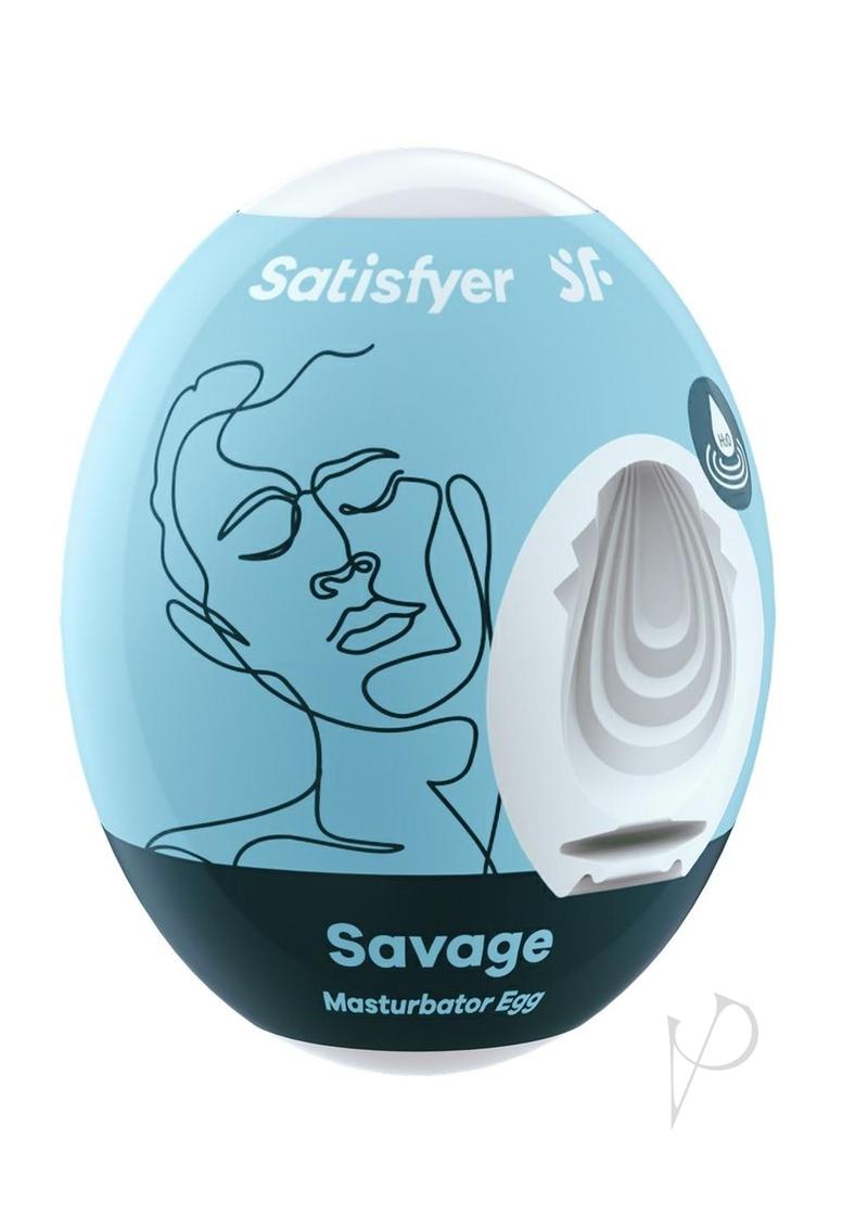 Satisfyer Masturbator Egg Savage Blue