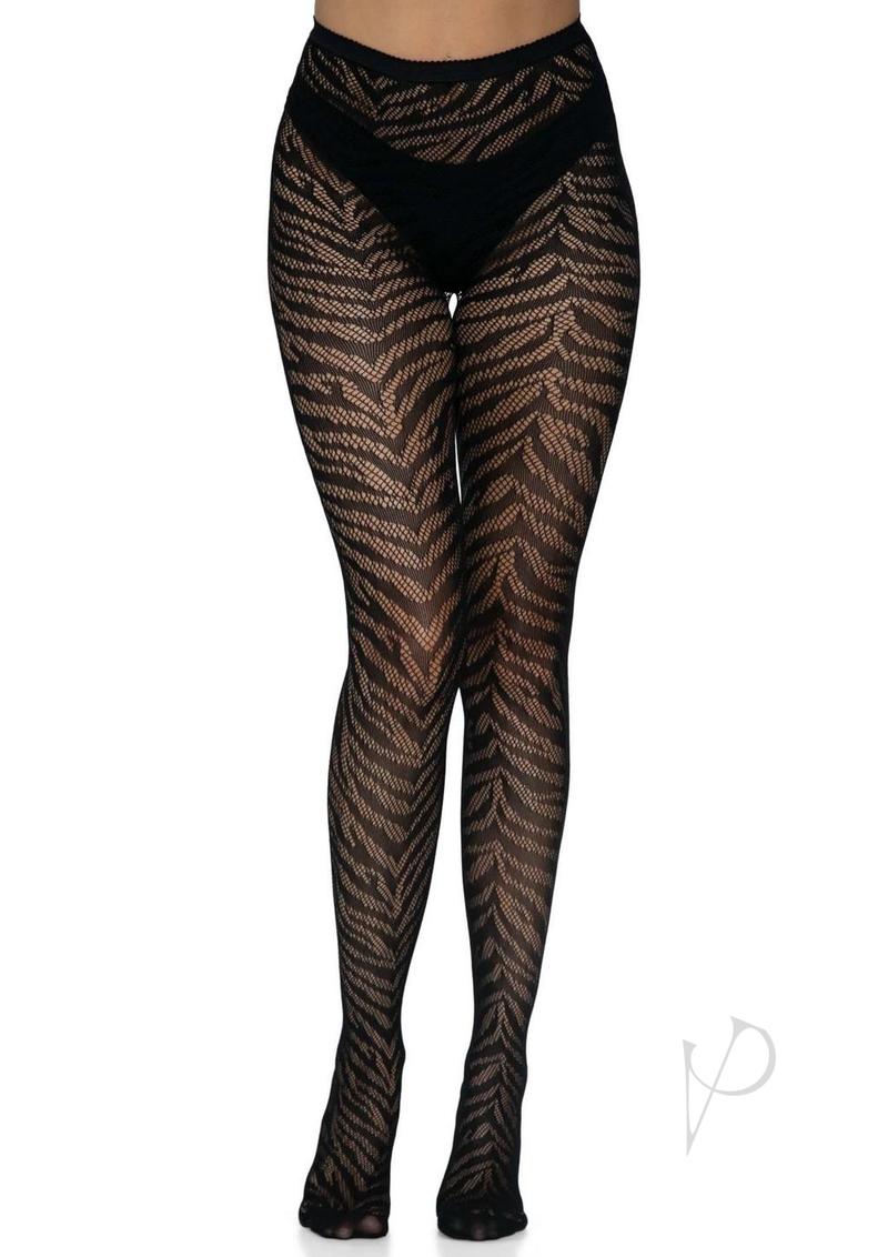 Zebra Net Tights Os Black