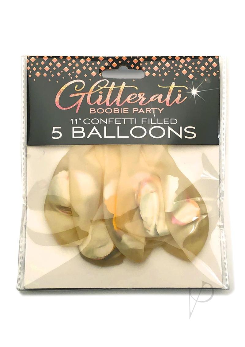 Glitterati Boobie Confetti Balloons 6pk