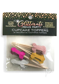 Glitterati Penis Party Picks 24pk