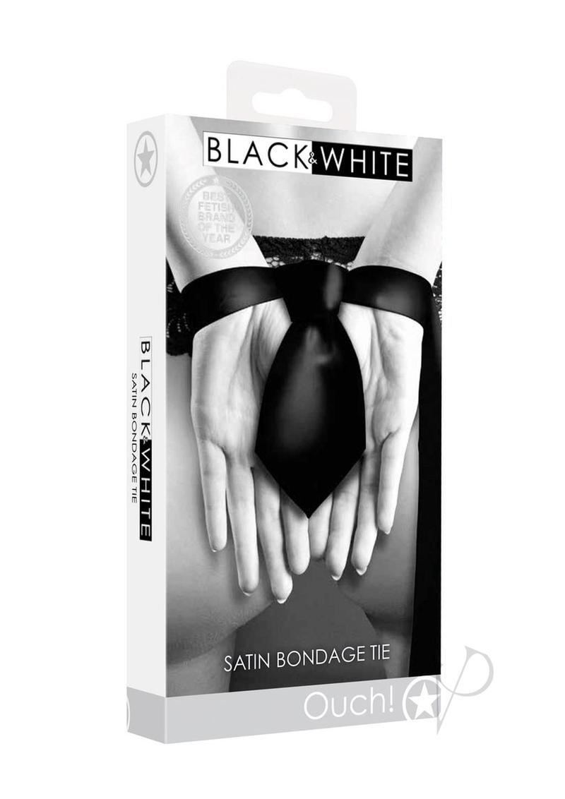 Ouch Satin Bondage Tie Black