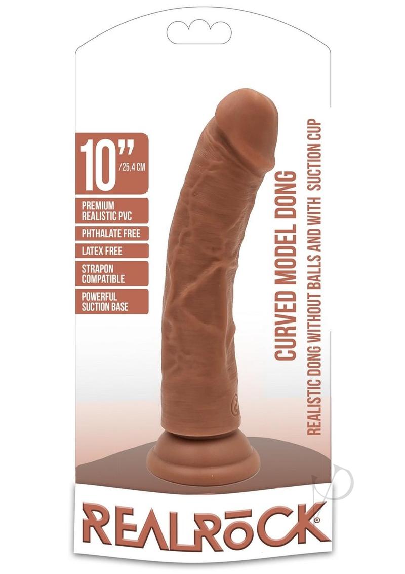 Realrock Curved Dildo 10 Tan(disc)