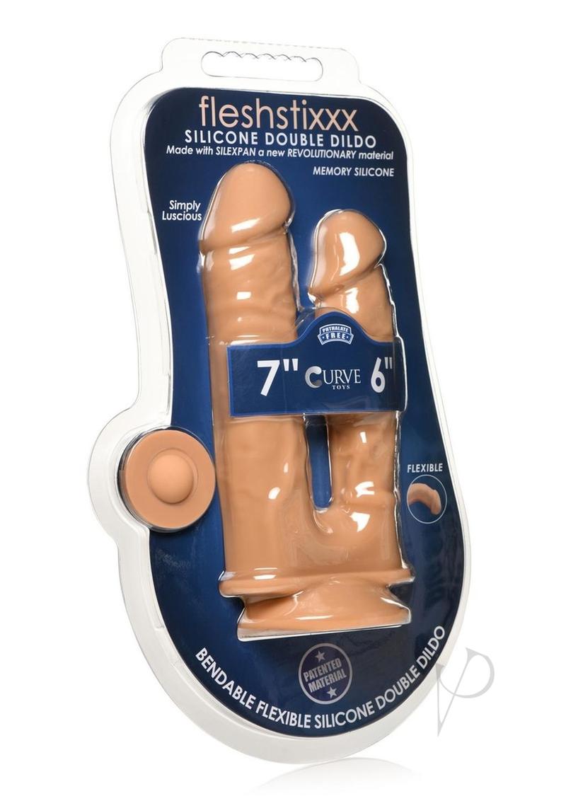 Fleshstixxx Silicone Dbl Dildo Tan
