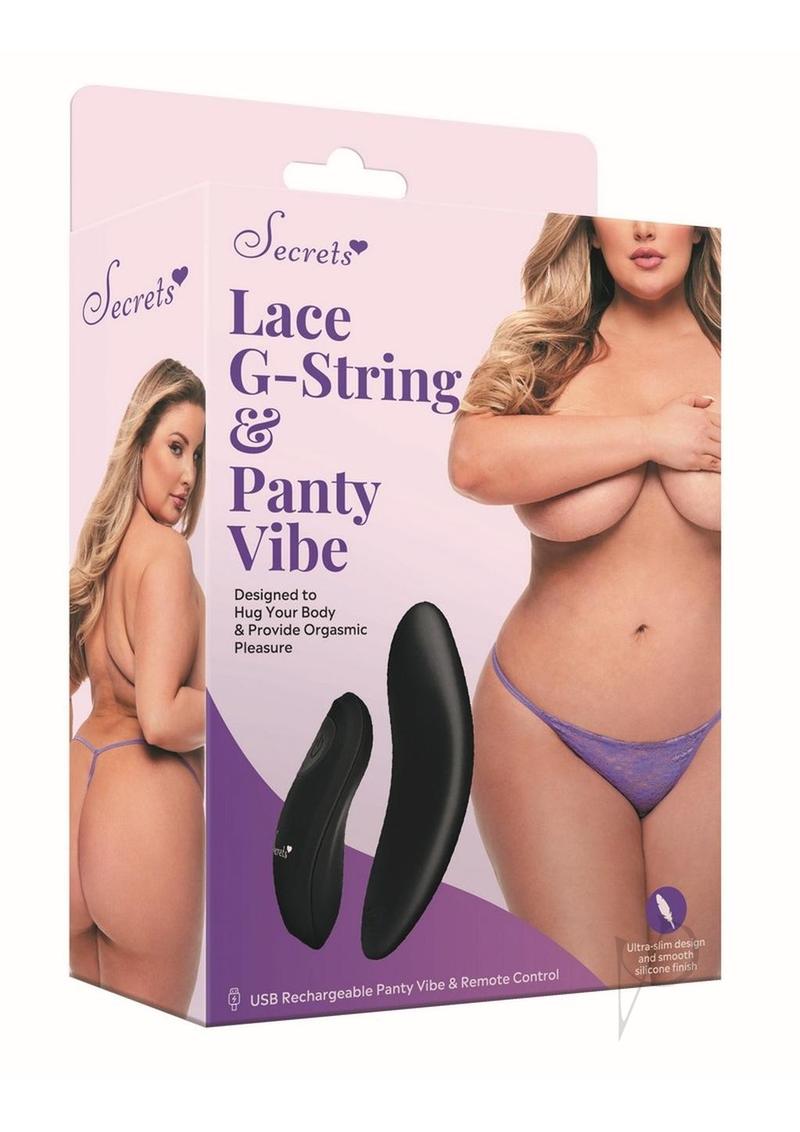 Secret Lace Gstring Panty Vibe Qs Purple