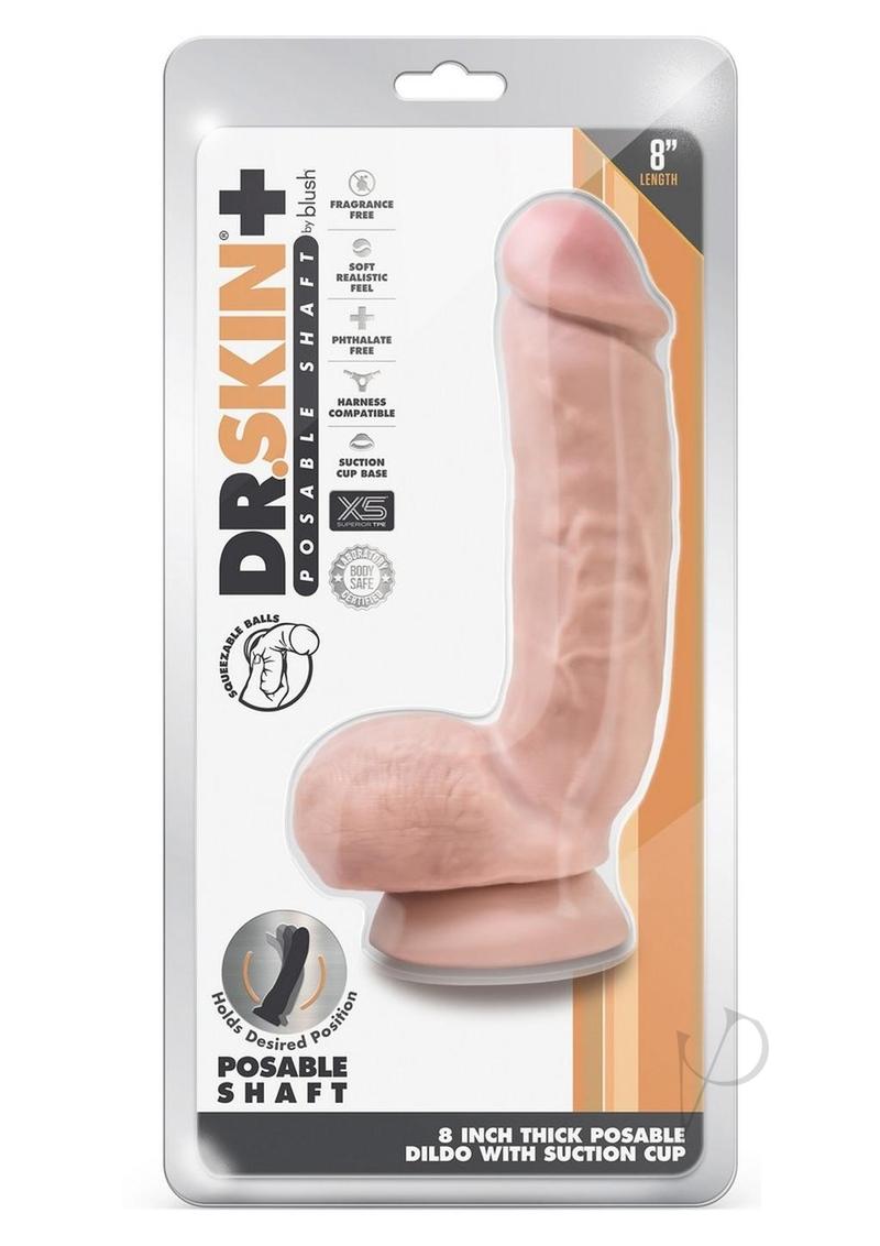 Dr Skin Plus Thick Pose W/balls 8 Vanil