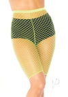 Industrial Net Biker Shorts Os Yellow