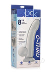 Jock C Thru Dildo W/balls 8 Clear