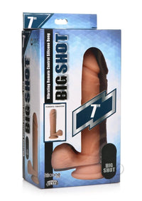 Big Shot Vibe Dildo W/balls 7 Ivory