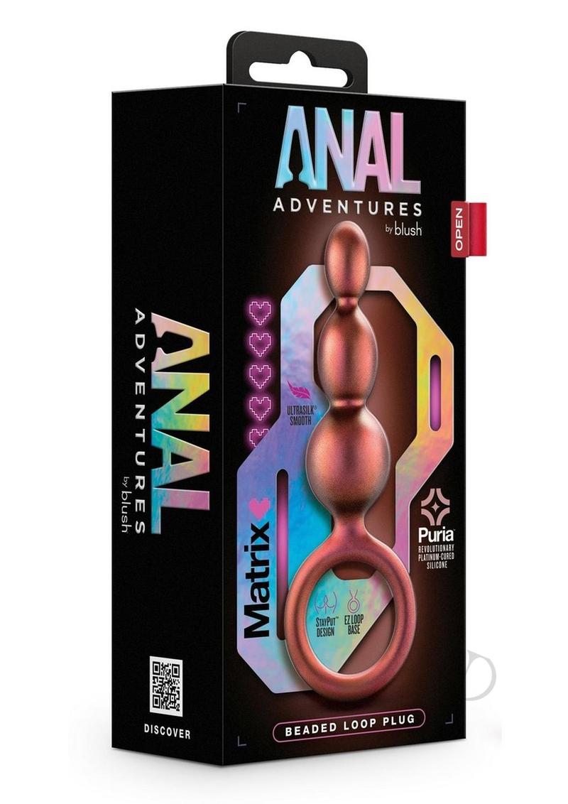 Anal Adv Matrix Beaded Loop Plug Copper