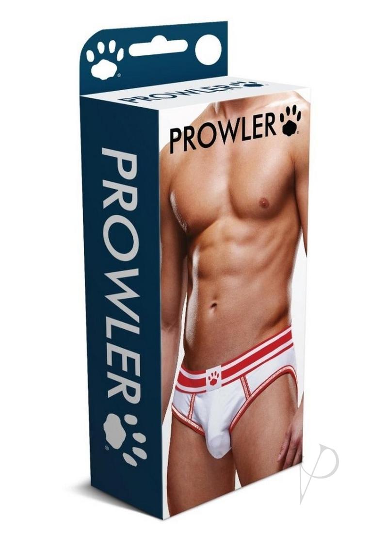 Prowler White/red Open Brief Sm