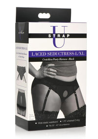 Strap U Lace Seductress L/xl Black