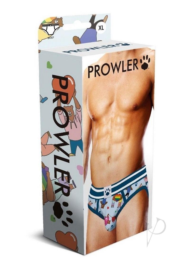 Prowler Bears W/hearts Brief Xl Blu