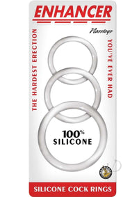 Enhancer Silicone Cockrings Clear