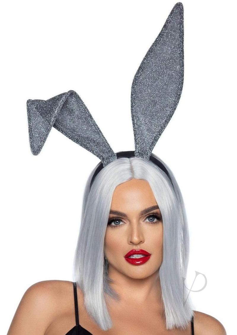 Glitter Bunny Ears O/s Silver