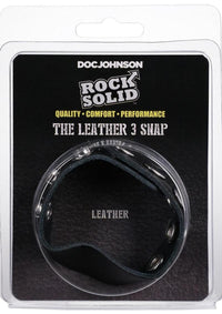 Rock Solid The Leather 5 Snap Black