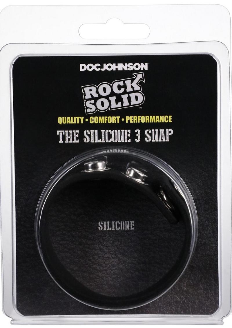 Rock Solid The Silicone 3 Snap Black