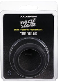 Rock Solid The Silicone Collar Sm Black